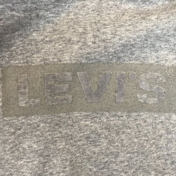 Levi's Mens Hoodie Sweatshirt Medium Relaxed Fit Pullover Gray Classic Casual - Picture 7 of 10